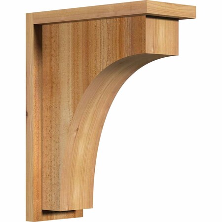 Ekena Millwork Huntington Rough Sawn Corbel w/Backplate, Western Red Cedar, 6"W x 14"D x 18"H COR06X14X18HUN01RWR